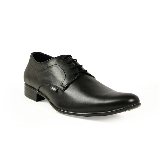 Chamda Men’s Black Formal Leather Lace-Up Shoes