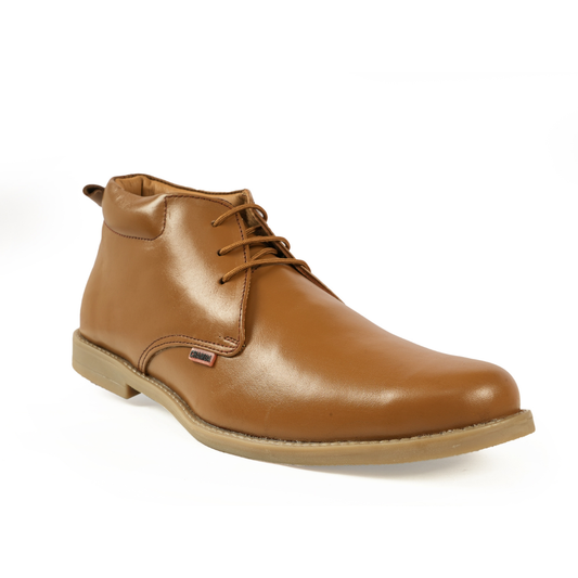 Chamda Men’s Tan Leather Ankle Boots