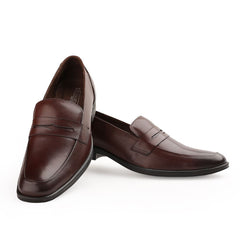 Chamda Men’s Brown Formal Leather Penny Loafers