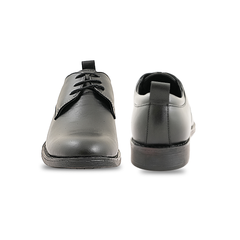 Chamda Classic Black Leather Lace-Up Formal Shoes