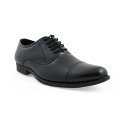 Chamda Classic Black Leather Lace-Up Formal Shoes
