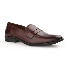 Chamda Men’s Brown Formal Leather Penny Loafers