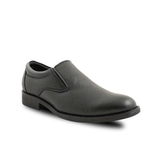 Chamda Men’s Black Formal Leather Slip-On Loafers