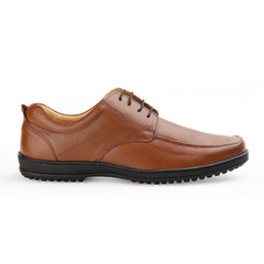 Chamda Men’s Brown Formal Leather Lace-Up Shoes