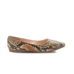 Chamda Women’s Snake Print Ballet Flats