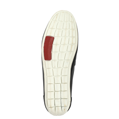 Chamda Men’s Slip-On Leather Loafers – Black