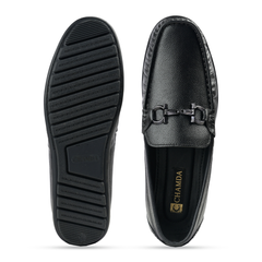 Chamda Men’s Black Horsebit Loafers