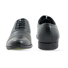 Chamda Classic Black Leather Lace-Up Formal Shoes