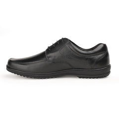 Chamda Men’s Black Formal Leather Lace-Up Shoes