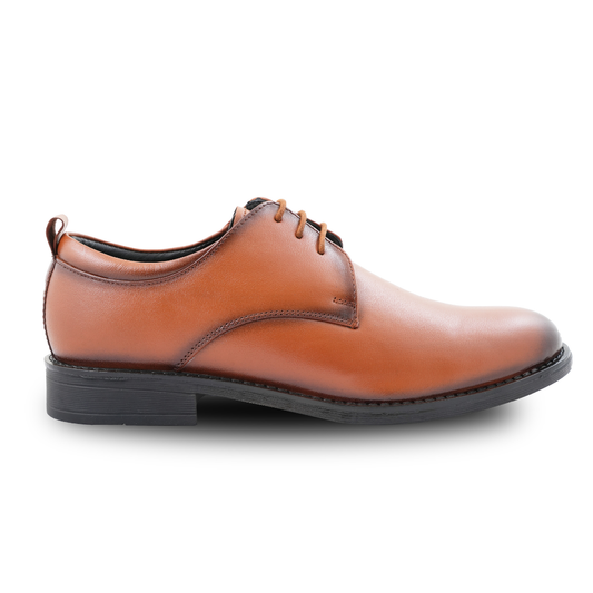 Chamda Men’s Tan Brown Formal Lace-Up Shoes