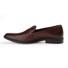Chamda Men’s Brown Formal Leather Penny Loafers