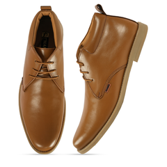 Chamda Men’s Tan Leather Ankle Boots