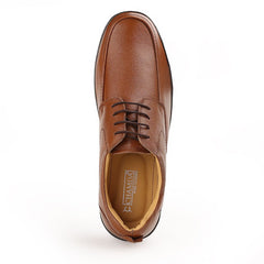 Chamda Men’s Brown Formal Leather Lace-Up Shoes