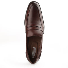 Chamda Men’s Brown Formal Leather Penny Loafers