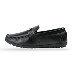 Chamda Men’s Black Horsebit Loafers
