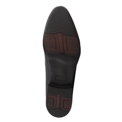 Chamda Men’s Black Formal Leather Slip-On Loafers