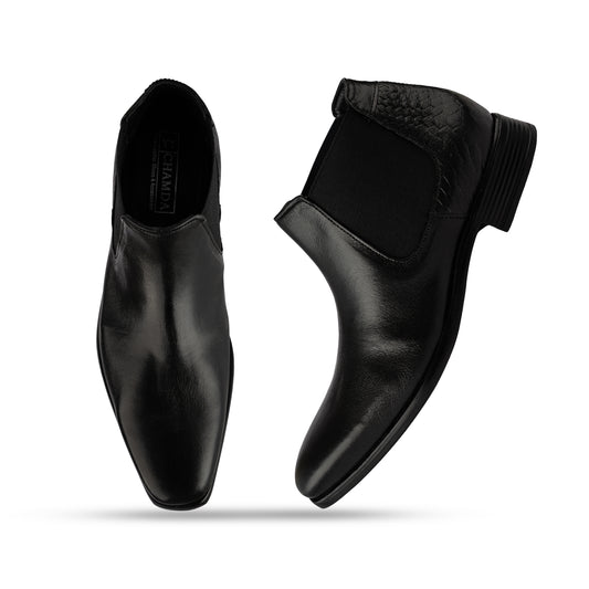 Chamda Pure Leather Chelsea / Slip-on Ankle Boot