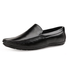 Chamda Men’s Black Slip-On Loafers