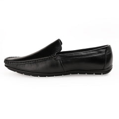 Chamda Men’s Black Slip-On Loafers