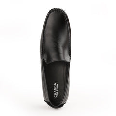 Chamda Men’s Black Slip-On Loafers