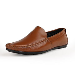 Chamda Men’s Brown Slip-On Loafers