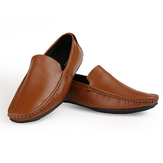 Chamda Men’s Brown Slip-On Loafers