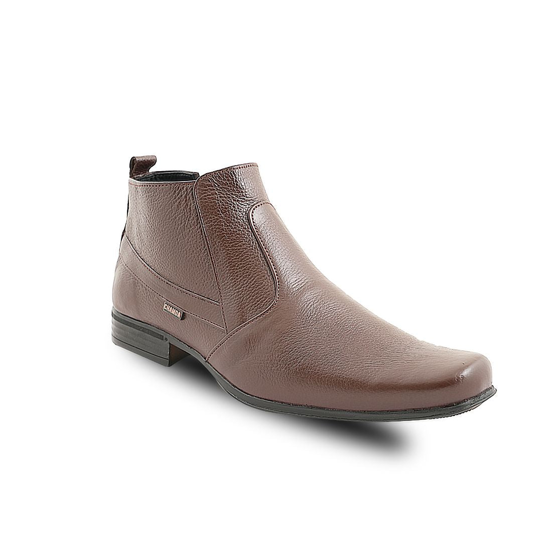 Chamda Men’s Brown Formal Leather Ankle Boots