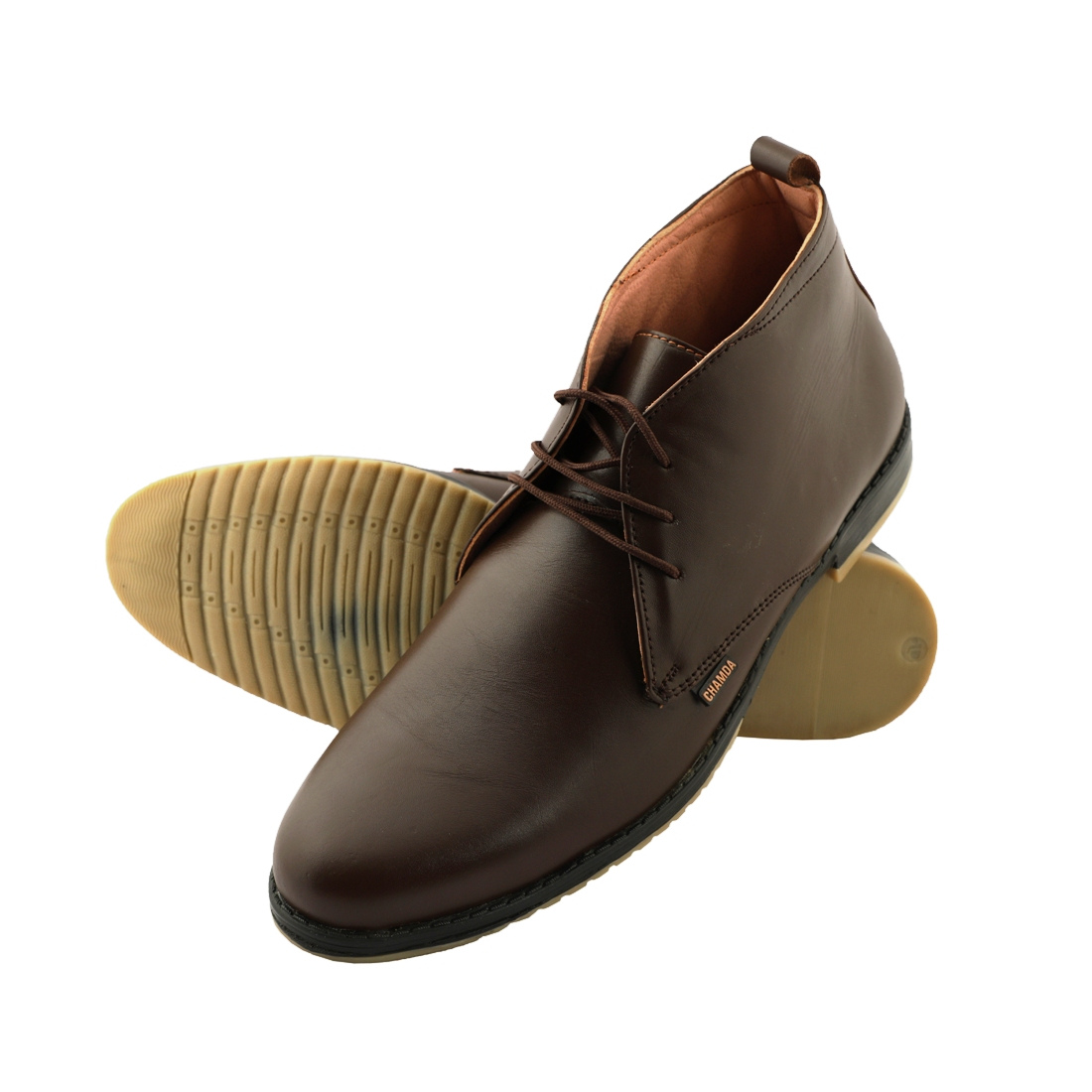 Chamda Classic Leather Chukka Boots for Men