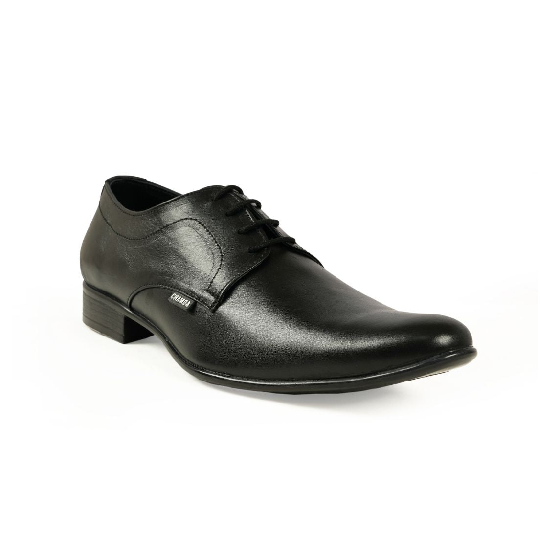 Chamda Men’s Black Formal Genuine Leather Lace-Up Shoes