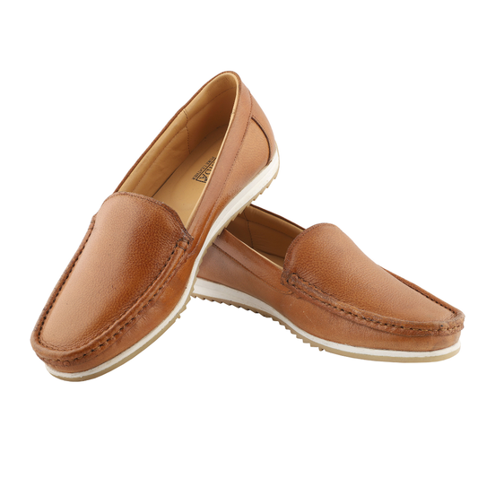 Chamda Women’s Brown Slip-On Loafers