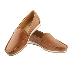 Chamda Women’s Brown Slip-On Loafers