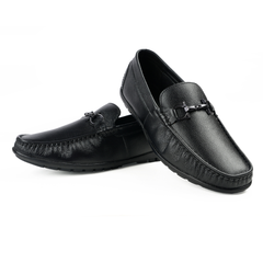 Chamda Men’s Black Horsebit Loafers