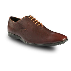 Chamda Men’s Brown Formal Leather Lace-Up Shoes