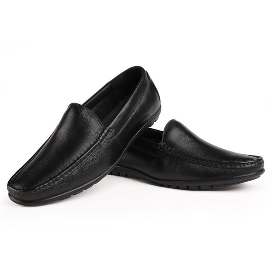 Chamda Men’s Black Formal Leather Slip-On Shoes