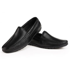 Chamda Men’s Black Formal Leather Slip-On Shoes
