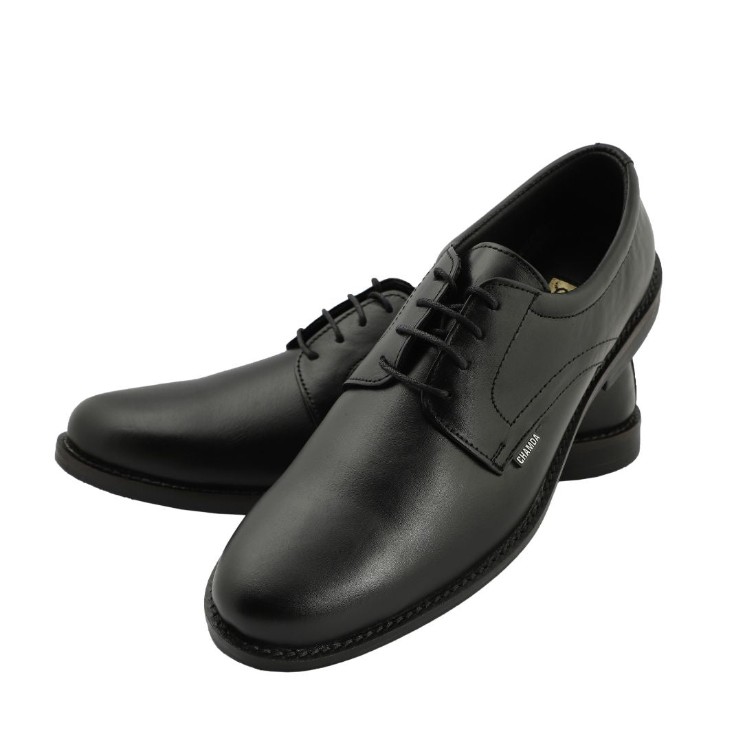 Chamda Men’s Black Formal Leather Lace-Up Shoes