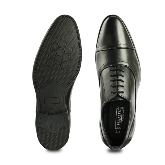 Chamda Men’s Classic Genuine Leather Formal Lace-Up Shoes
