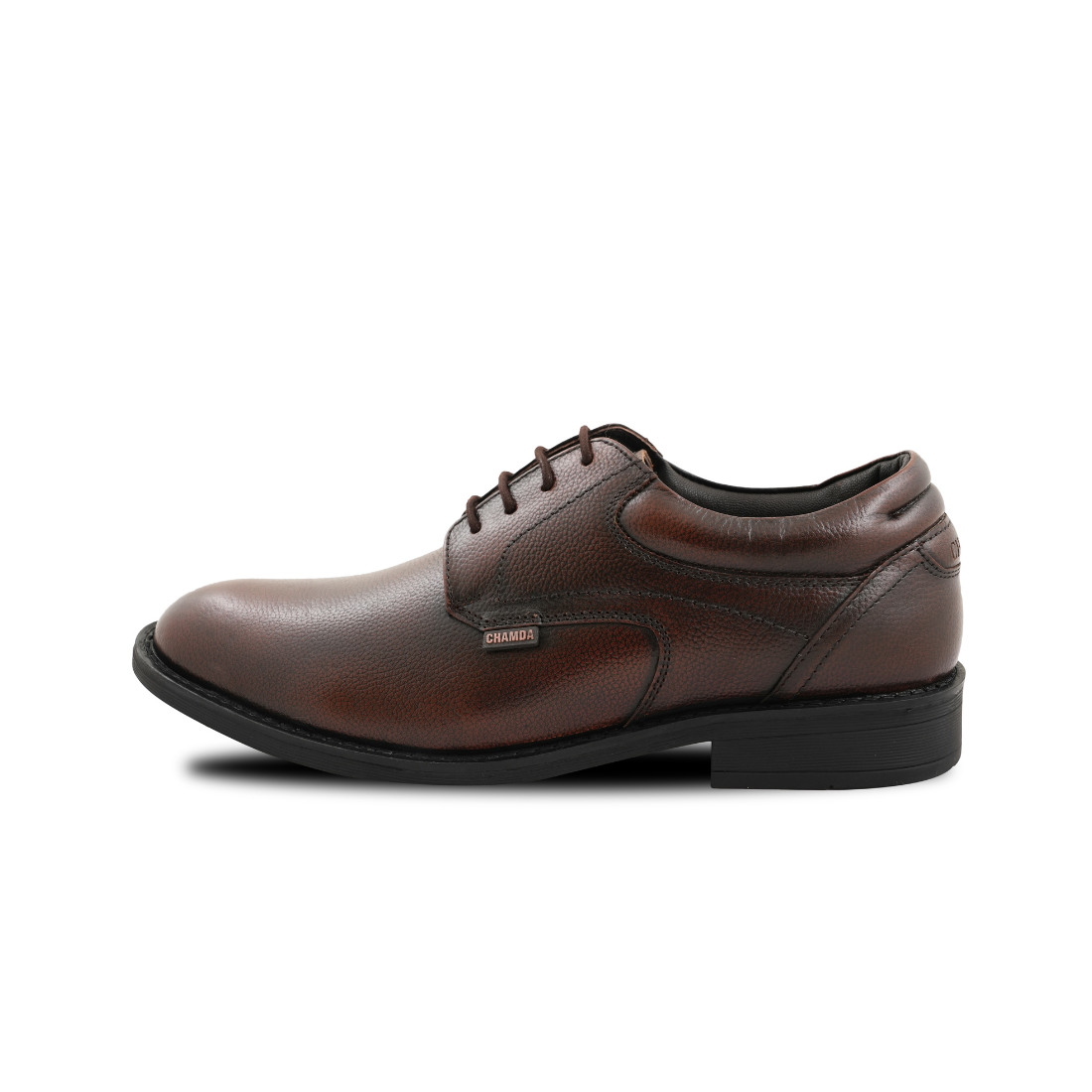Chamda Classic Dark Brown Leather Lace-Up Formal Shoes