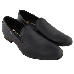 Chamda Men’s Black Formal Leather Loafers