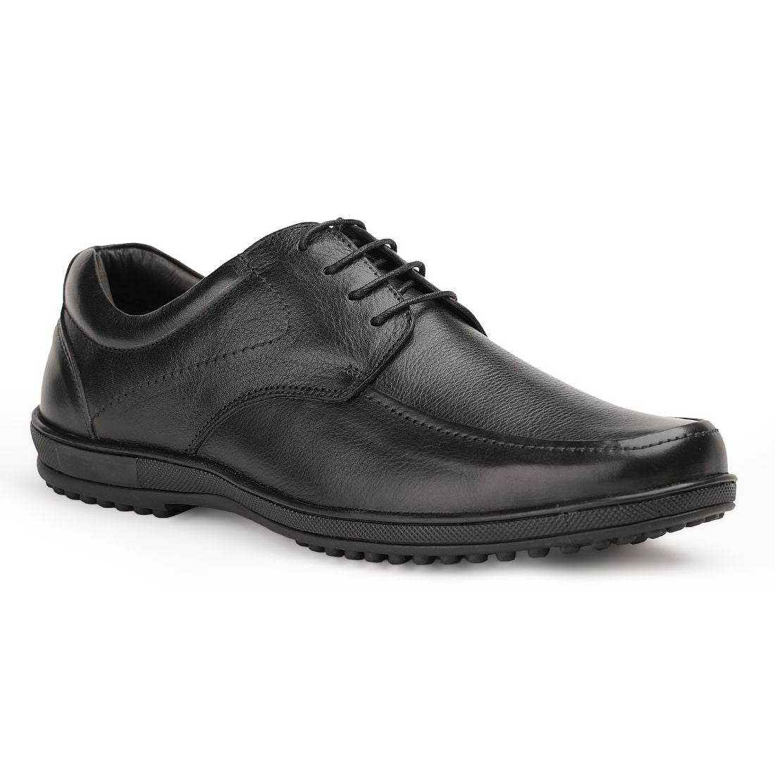 Chamda Men’s Black Formal Leather Lace-Up Shoes
