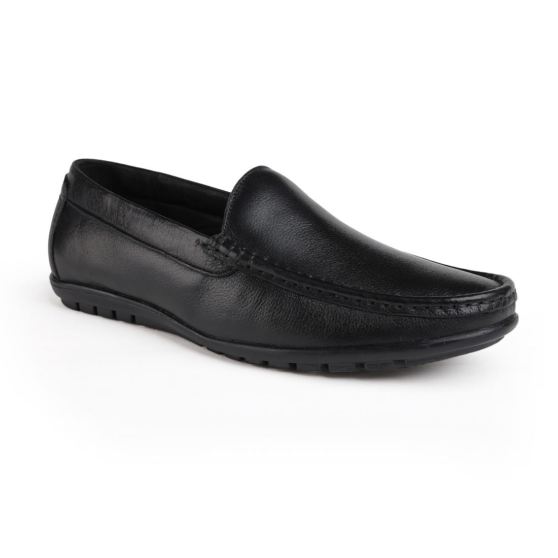 Chamda Men’s Black Formal Leather Slip-On Shoes
