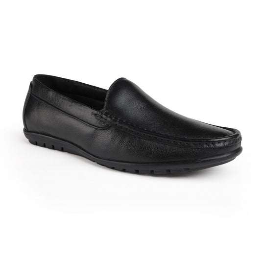 Chamda Men’s Black Formal Leather Slip-On Shoes