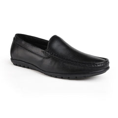 Chamda Men’s Black Formal Leather Slip-On Shoes