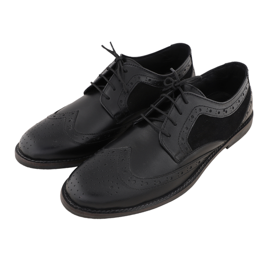 Chamda Premium Leather Brogue Lace-Up Formal Shoes for Men