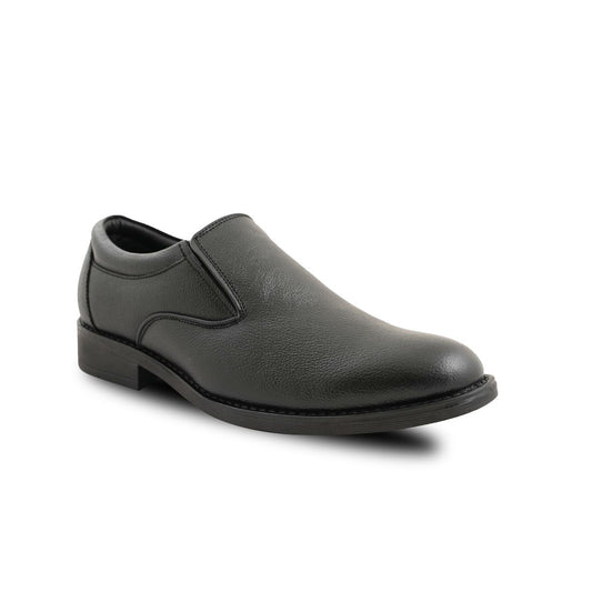 Chamda Men’s Black Formal Leather Slip-On Loafers