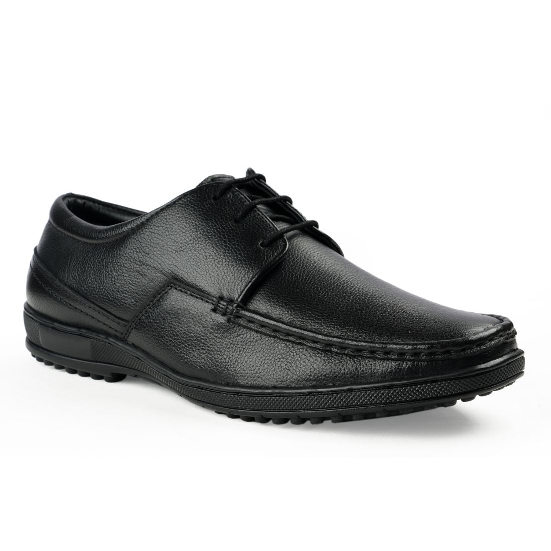Chamda Men’s Black Formal Leather Lace-Up Shoes