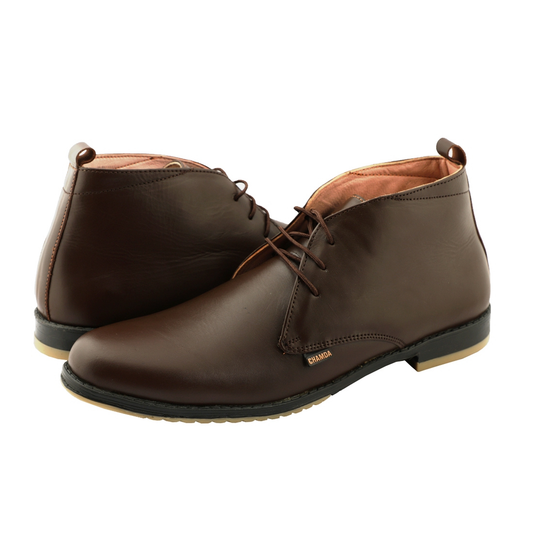 Chamda Classic Leather Chukka Boots for Men
