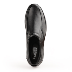 Chamda Men’s Classic Slip-On Genuine Leather Formal Shoes – Black