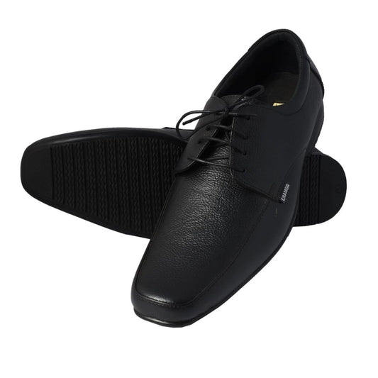 Chamda Men’s Black Formal Leather Lace-Up Shoes