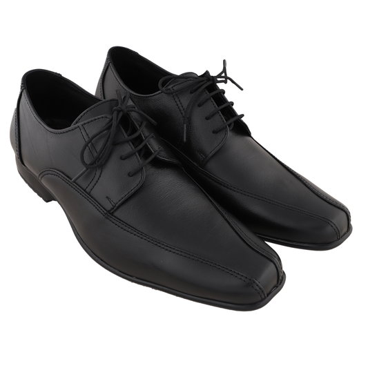 Chamda Men’s Formal Lace-Up Leather Shoes – Black
